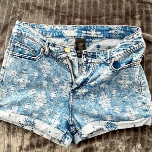 Denim shorts